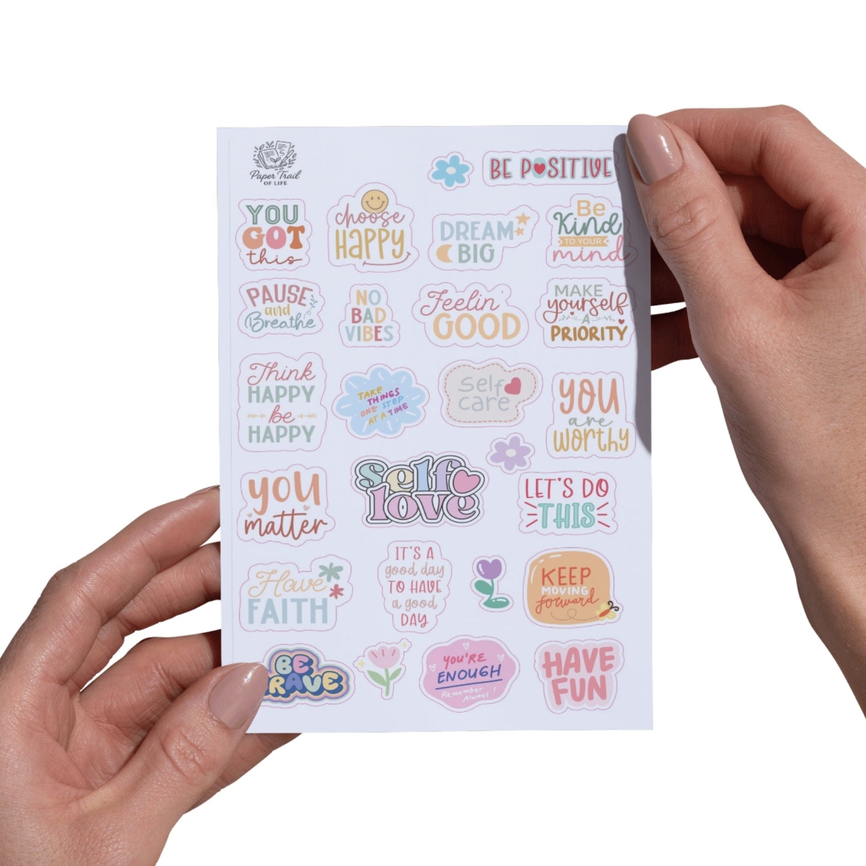 Sticker Sheet - Motivational Quote Sticker Sheet 1