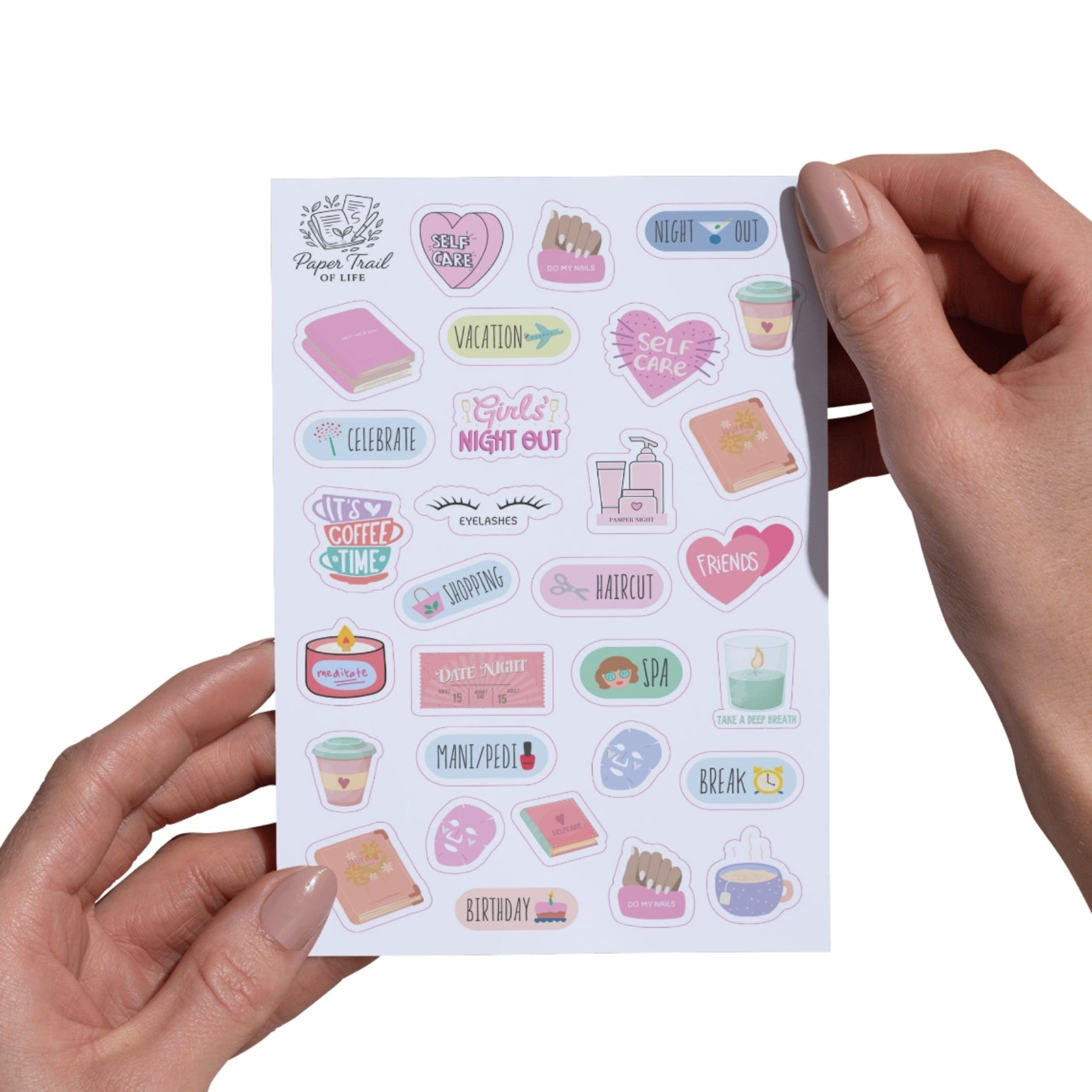 Sticker Sheet - Self Care Sticker Sheet