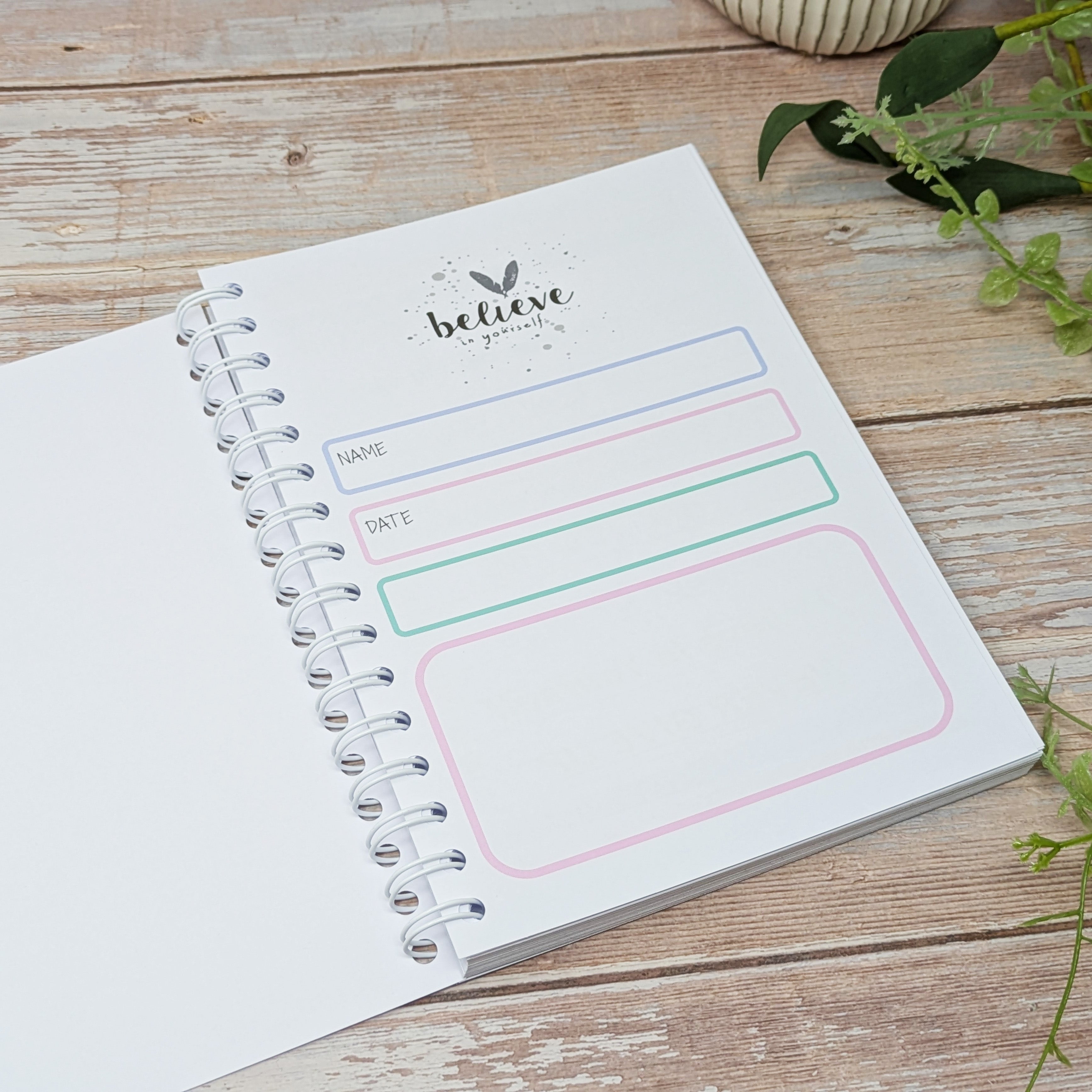 12 Week Wellness Journal - Pastel Self Care