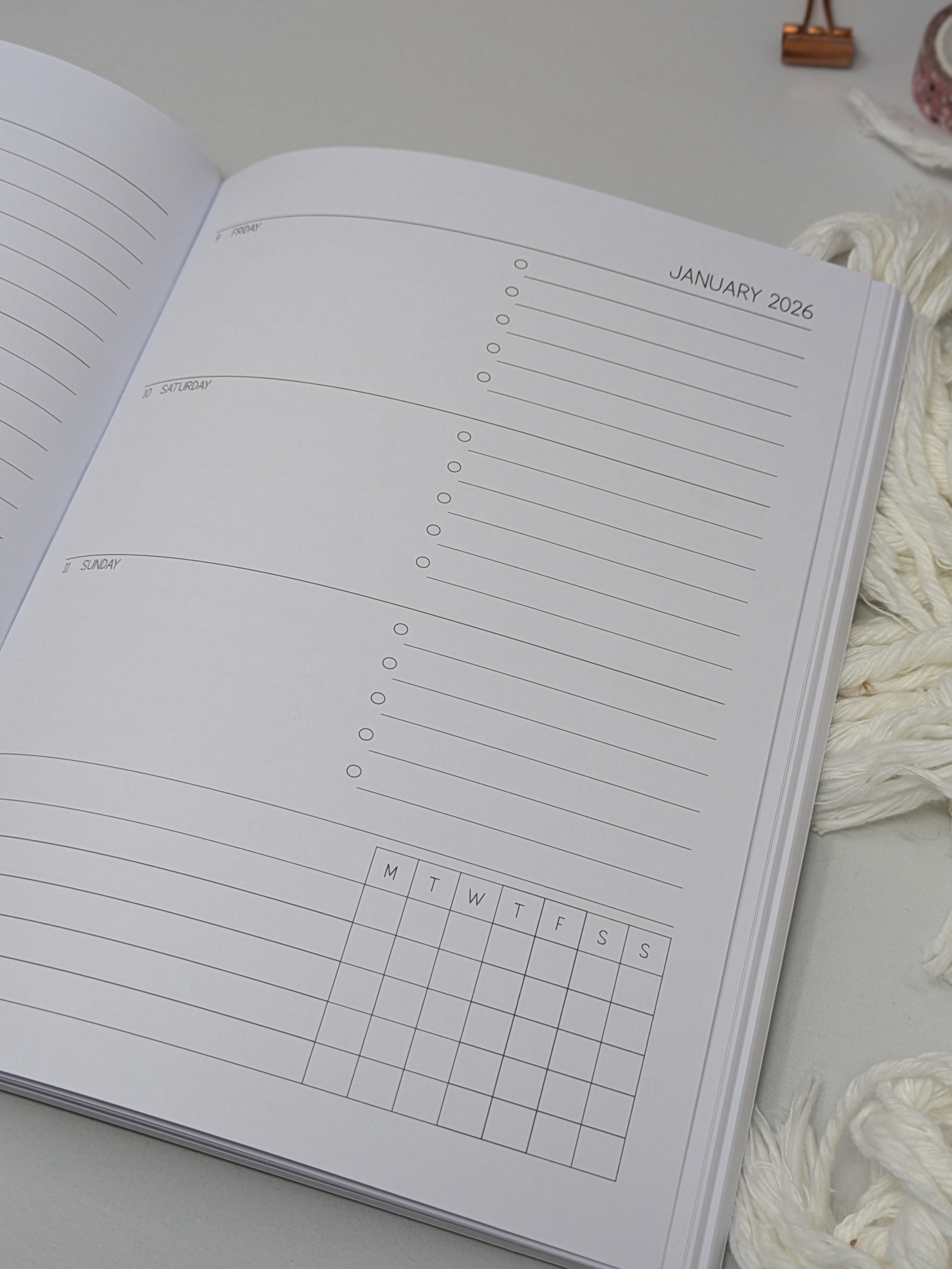 2026 Dated Weekly Planner - Watercolour