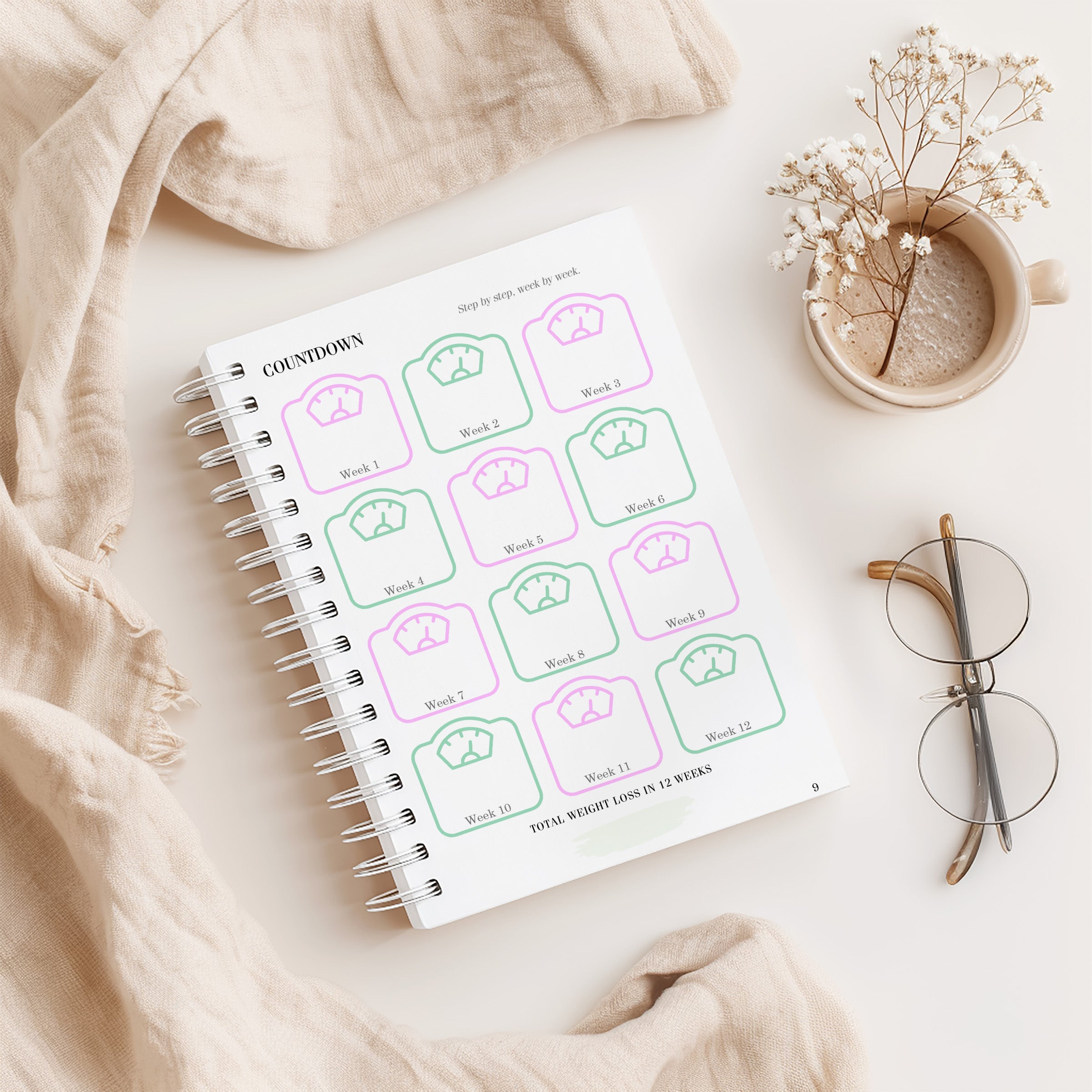 12 Week Wellness Journal - Slimming Group Compatible