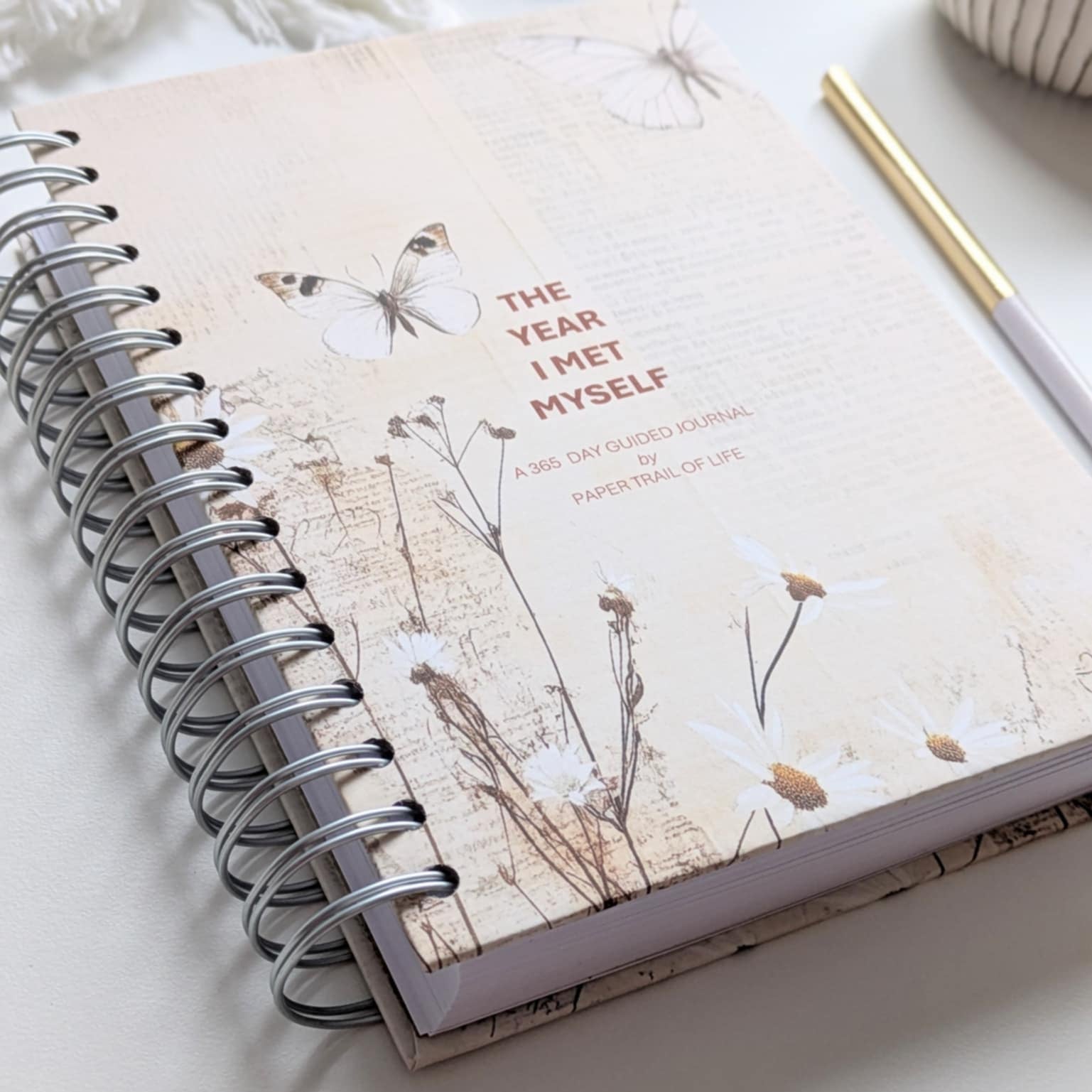 12 Month Self Reflection Journal Butterfly