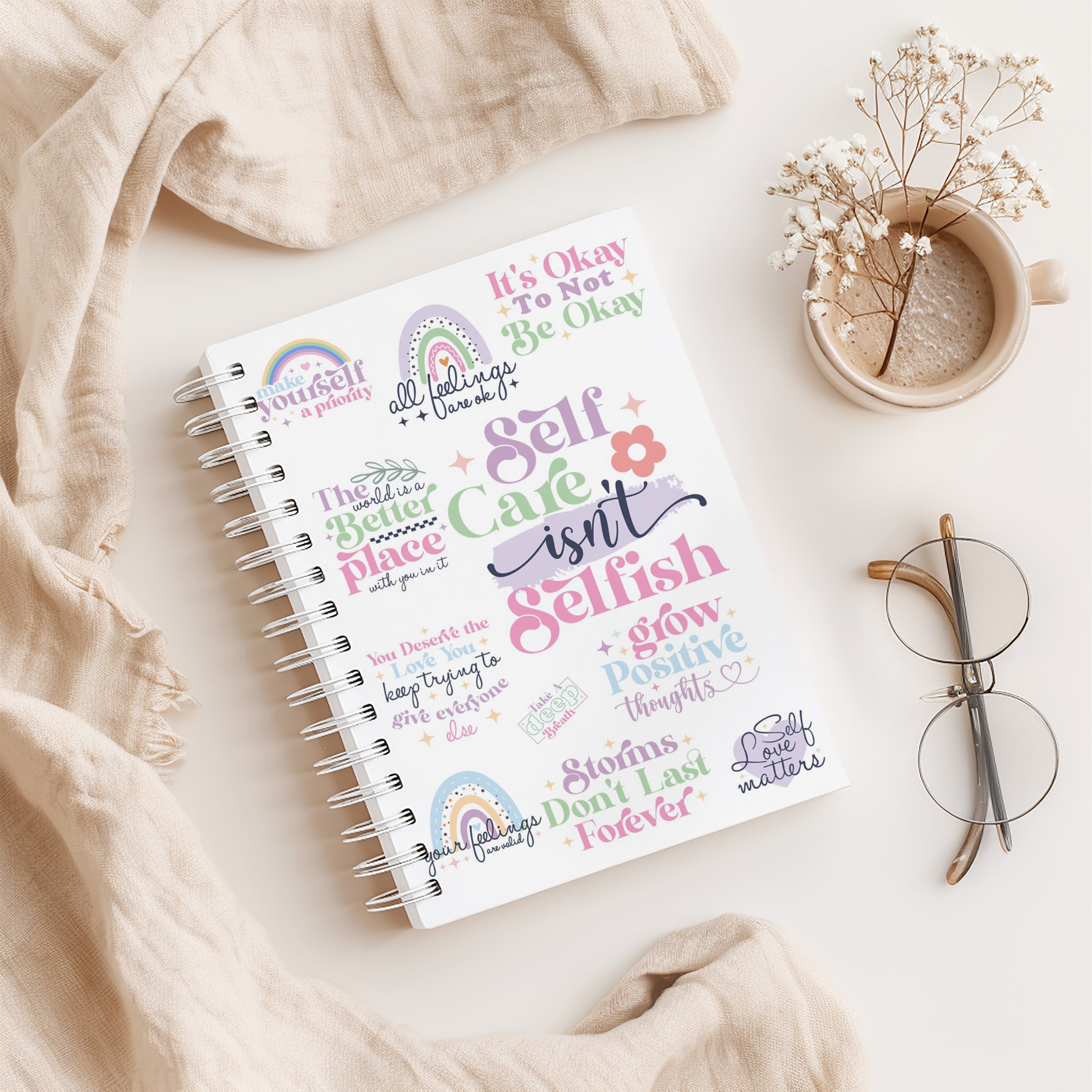12 Week Wellness Journal - Pastel Self Care
