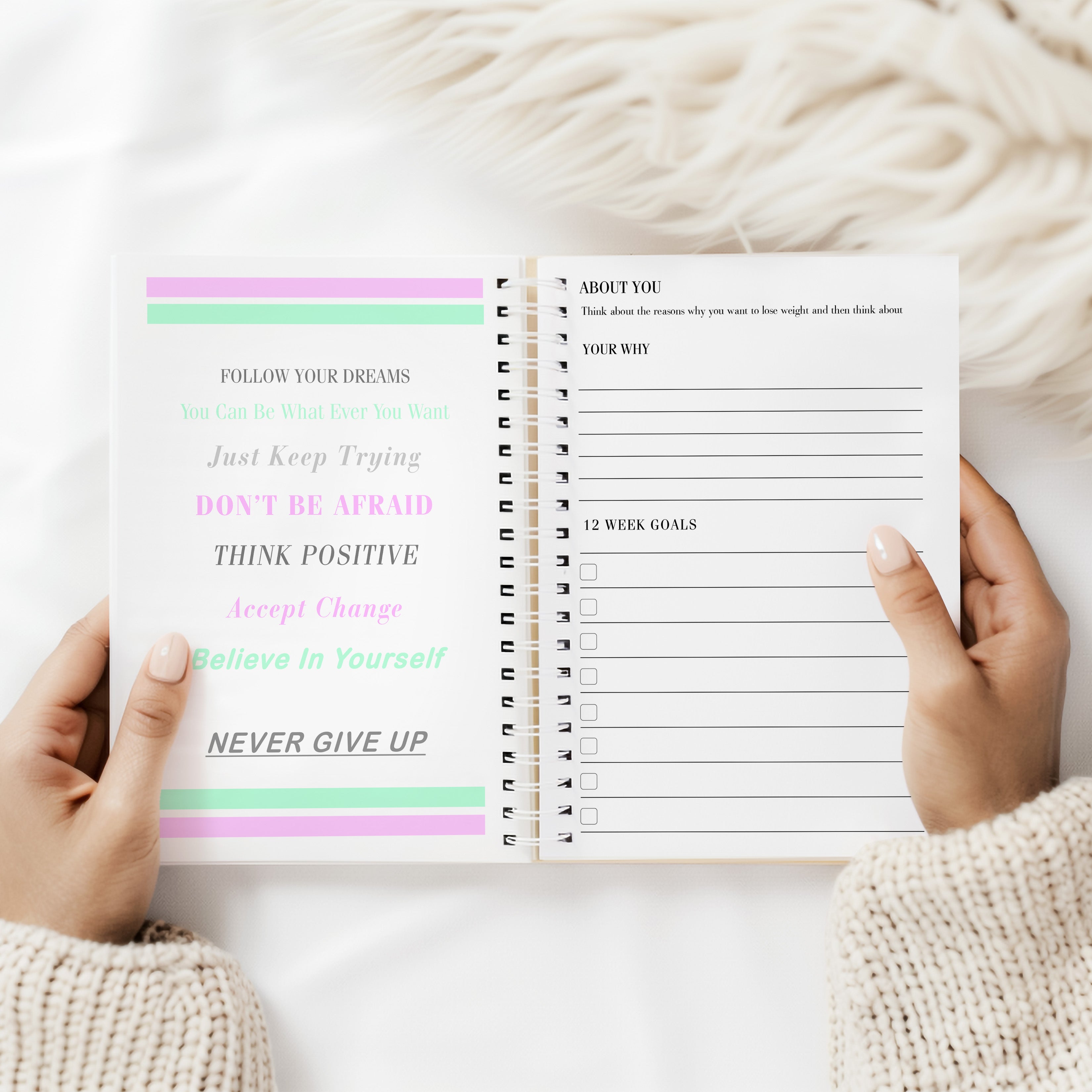 12 Week Wellness Journal - Spring Bike Ride