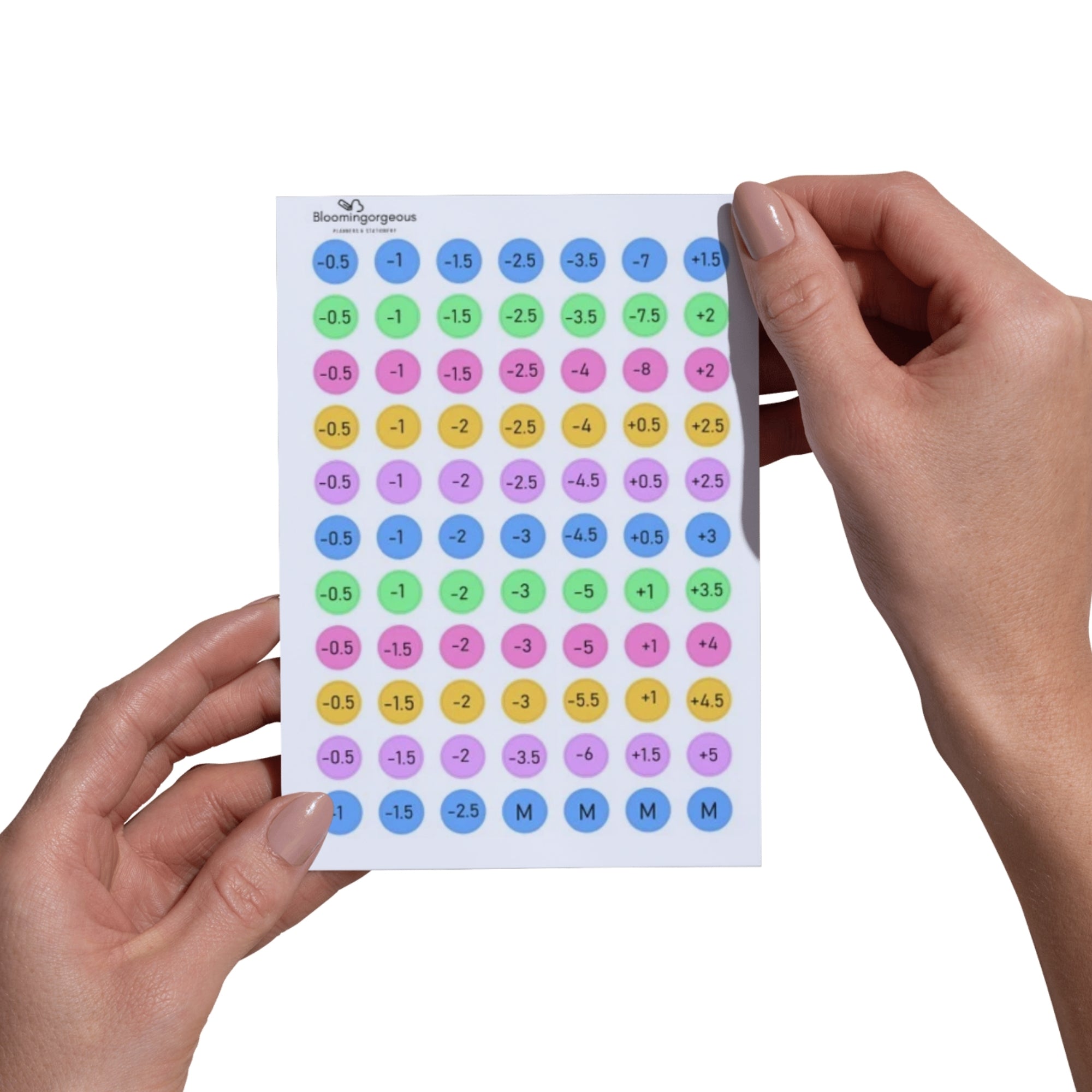 Sticker Sheet - Weight Loss Increments