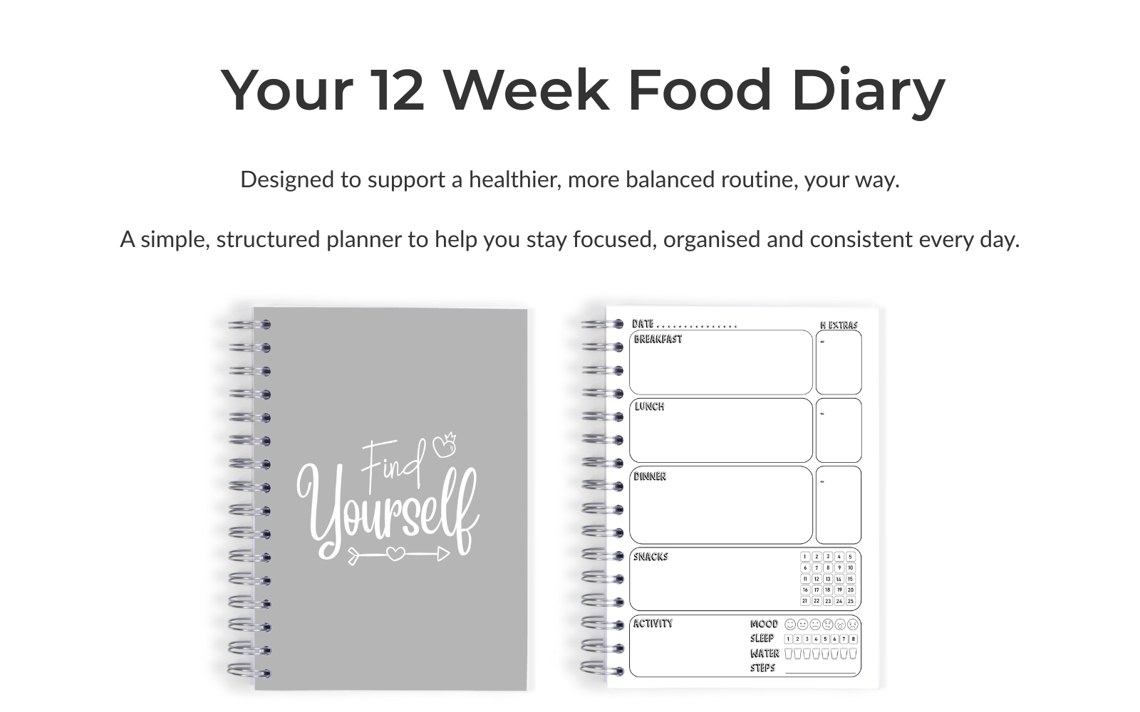 Slimming Group Compatible Food Diary - Find Yourself