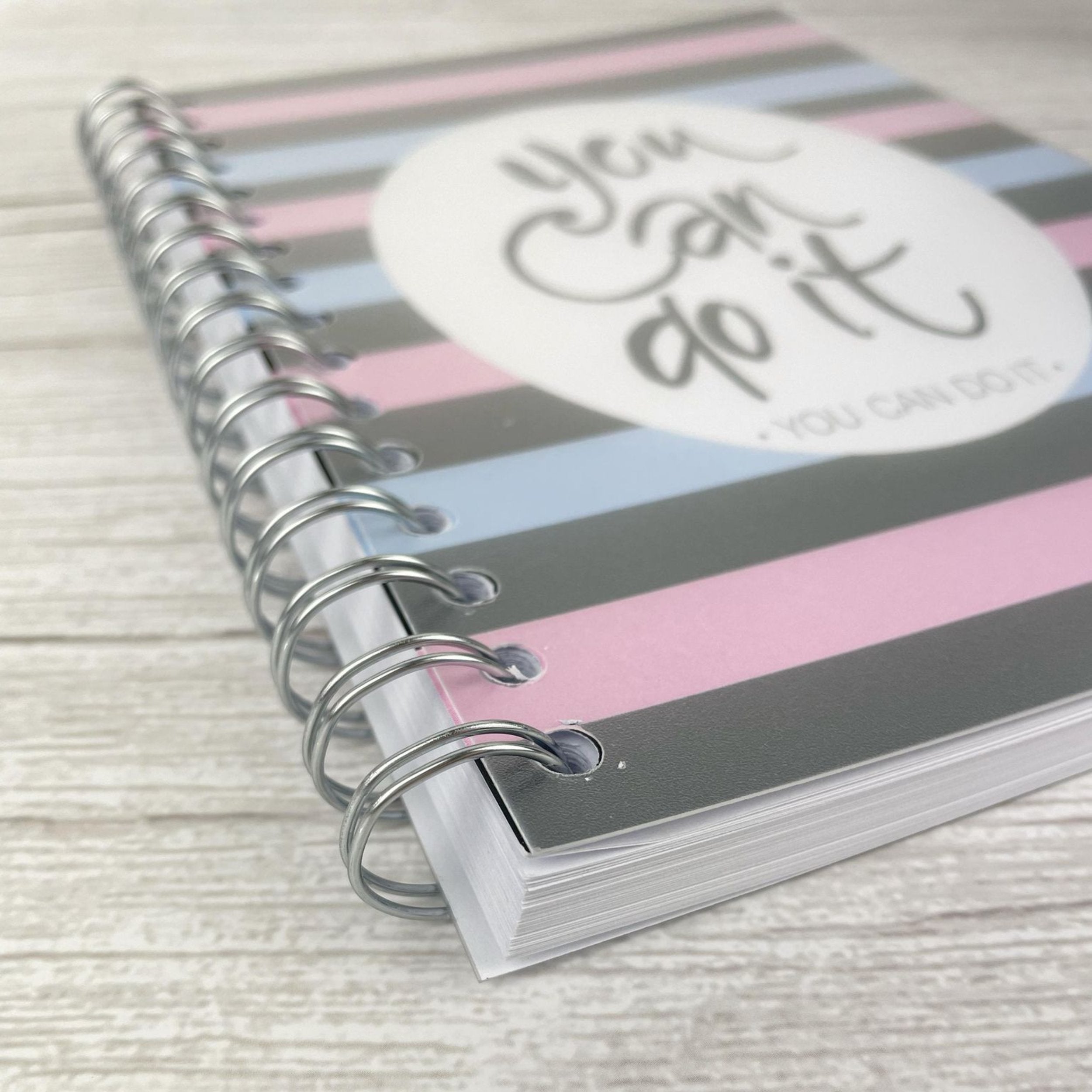 Optavia 5/1 Food Diary - You Can Do It Blue + Bookmark