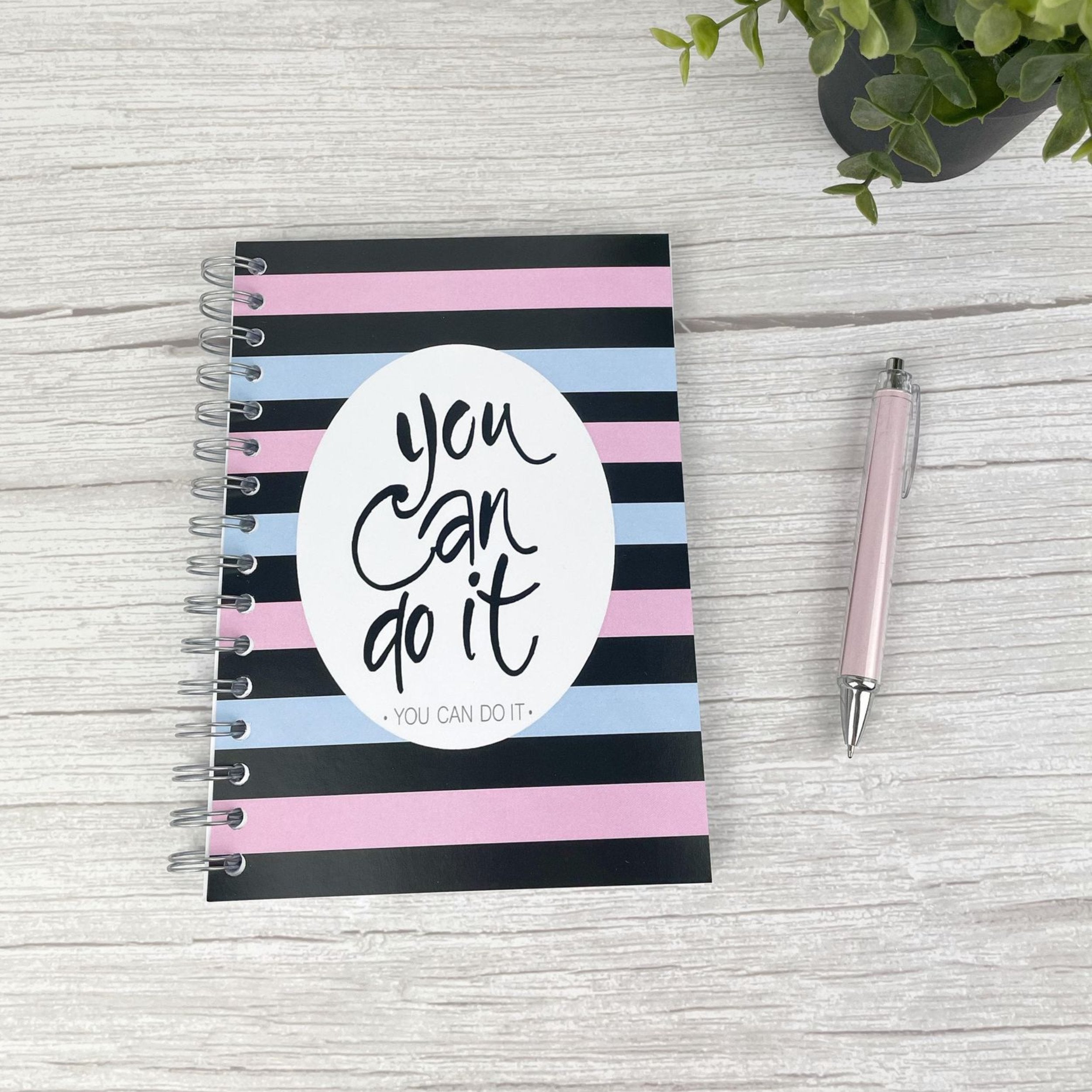 Optavia 5/1 Food Diary - You Can Do It Blue + Bookmark