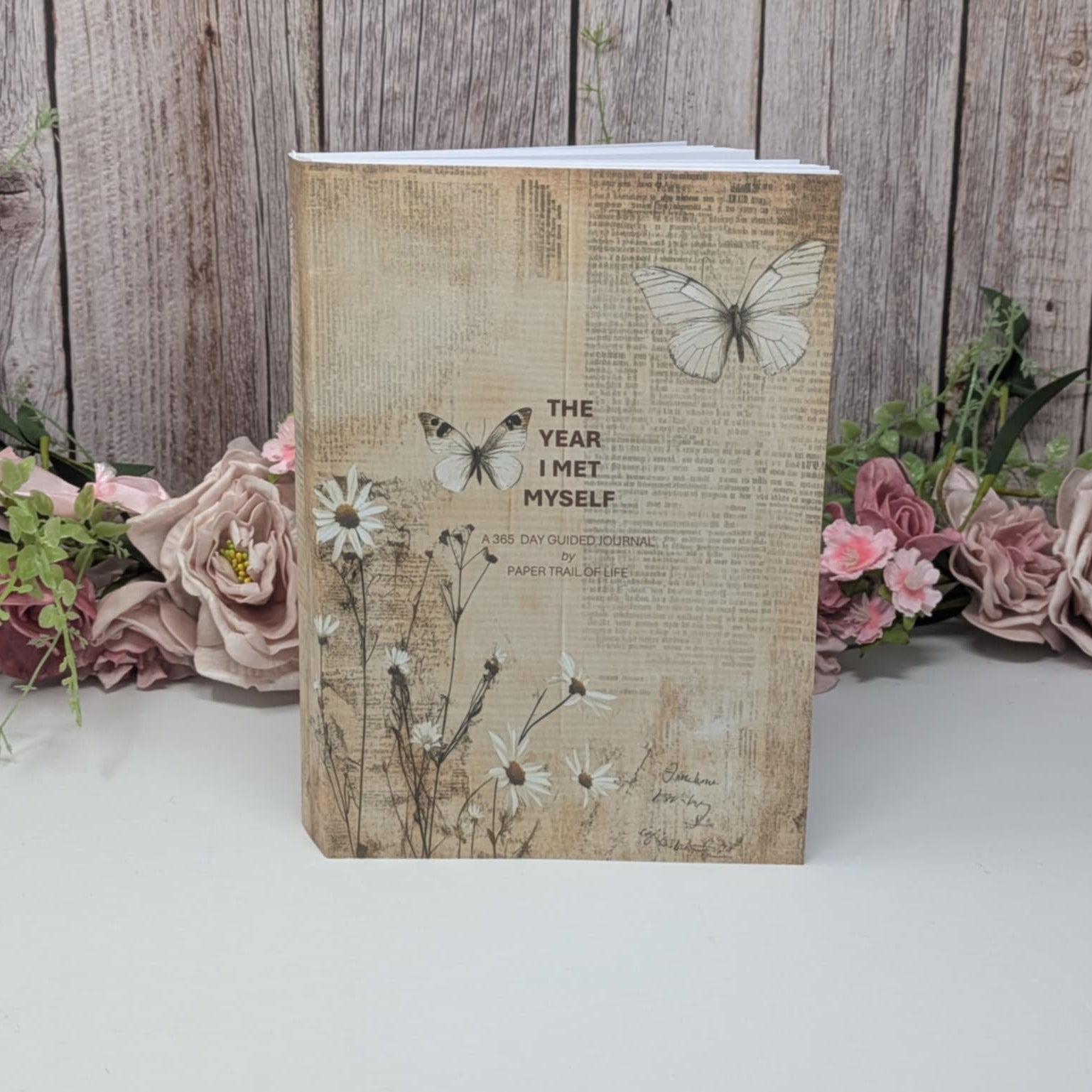 12 Month Self Reflection Journal Butterfly