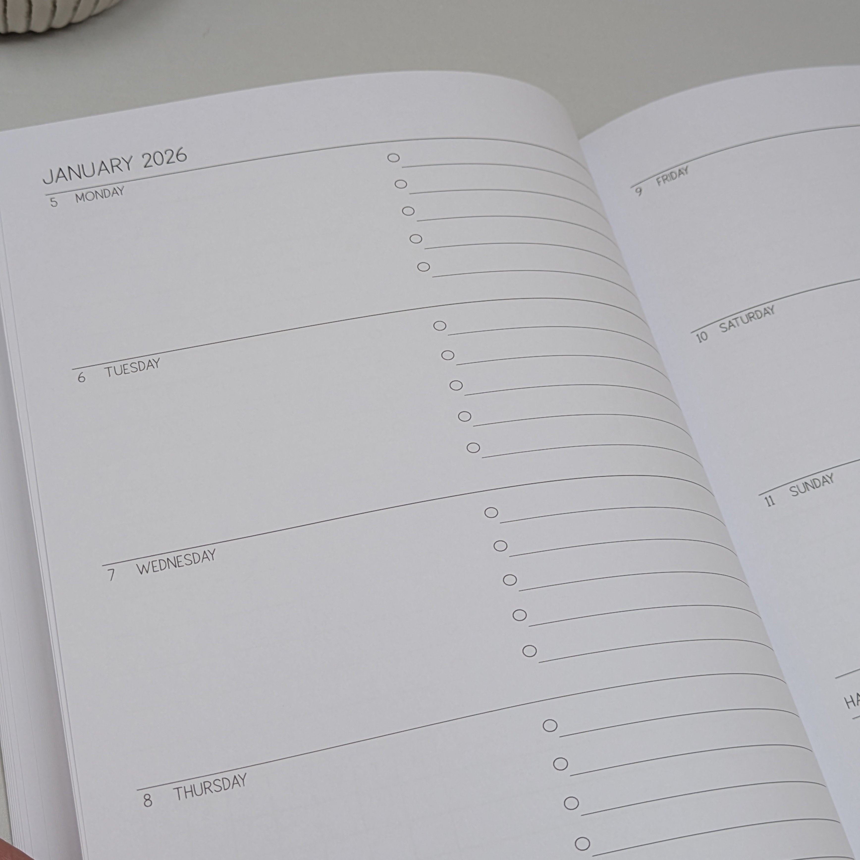 2026 Dated Weekly Planner - Watercolour