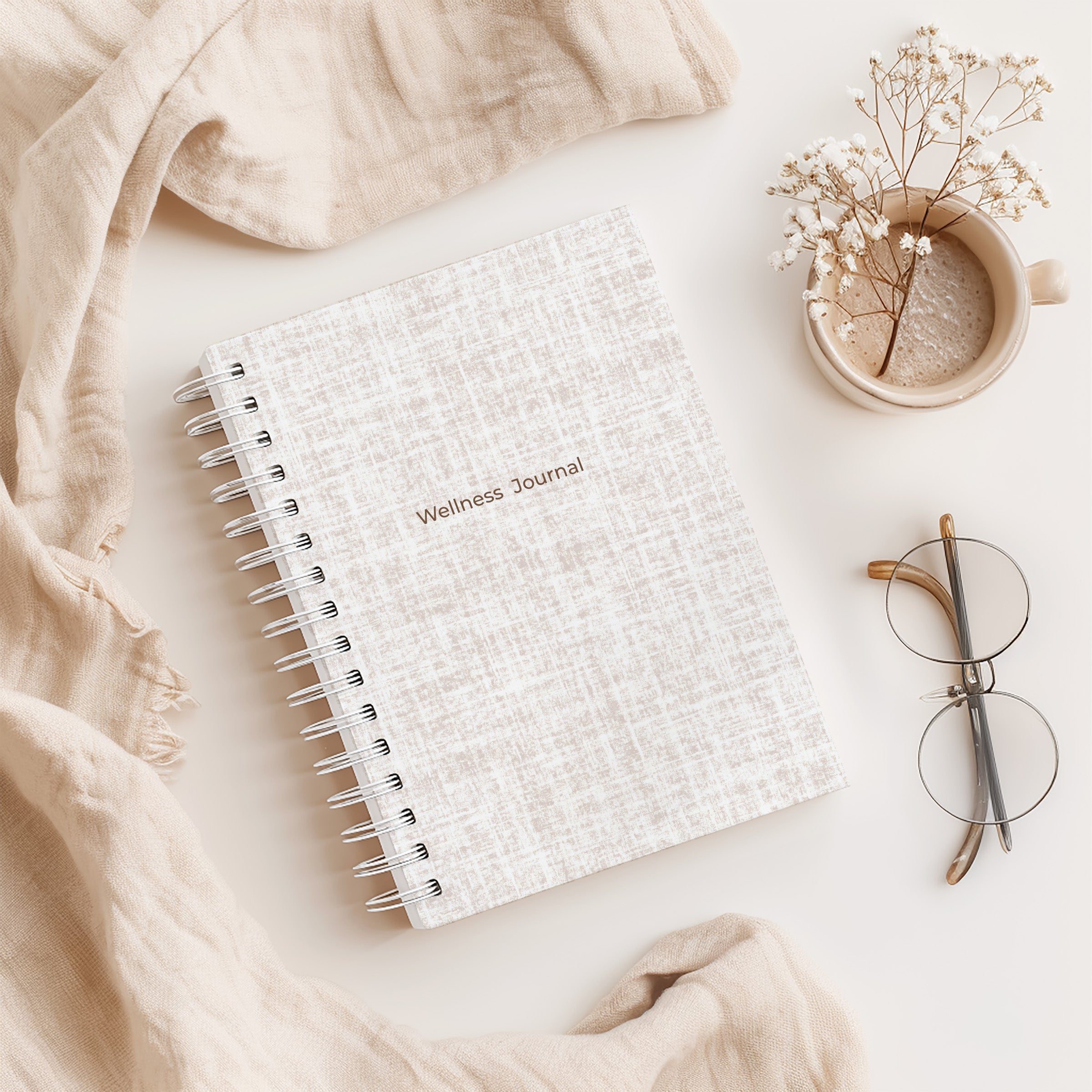 12 Week Wellness Journal - Linen