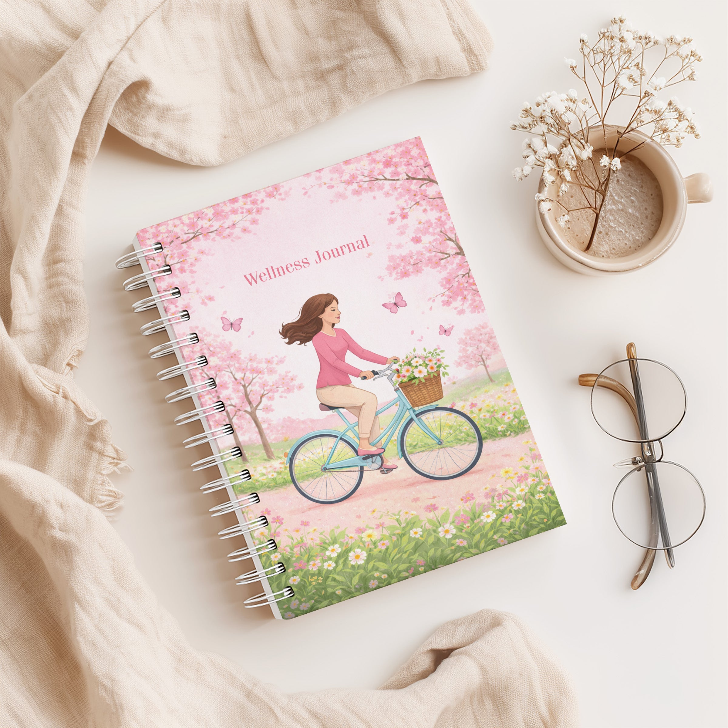 12 Week Wellness Journal - Spring Bike Ride