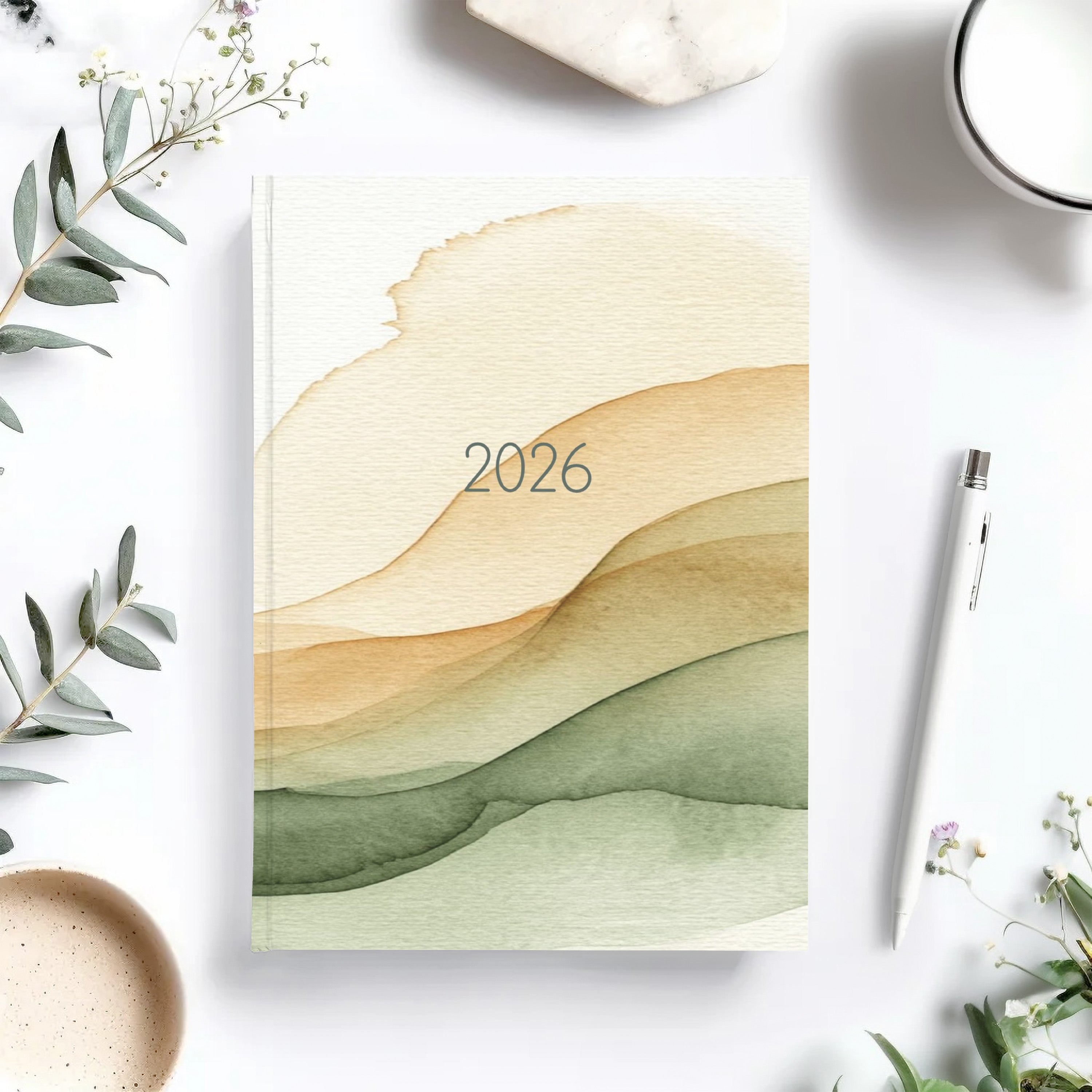 2026 Dated Weekly Planner - Watercolour